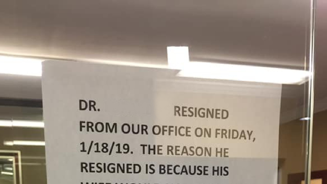 Why this “unprofessional” sign at a doctor’s office has gone viral