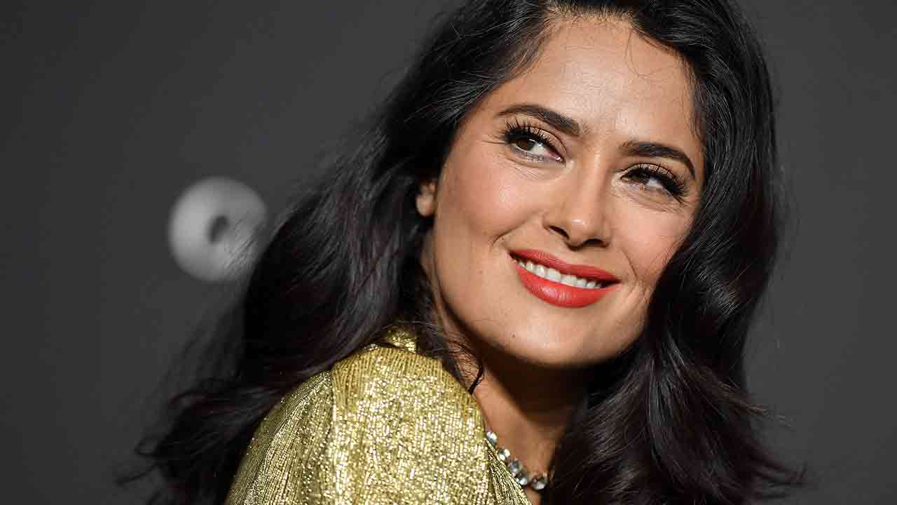 Salma Hayek embraces ageing by proudly showing off her grey hair