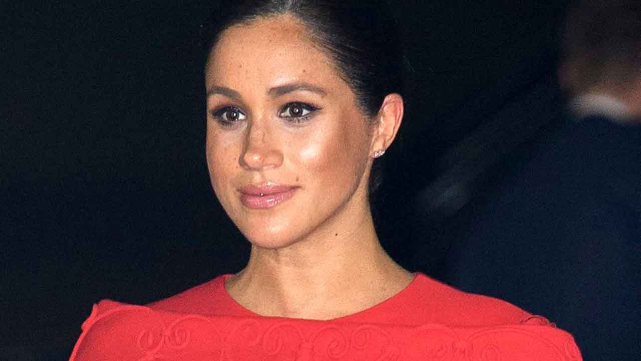 Duchess Meghan turns heads in stunning red cape dress in Morocco