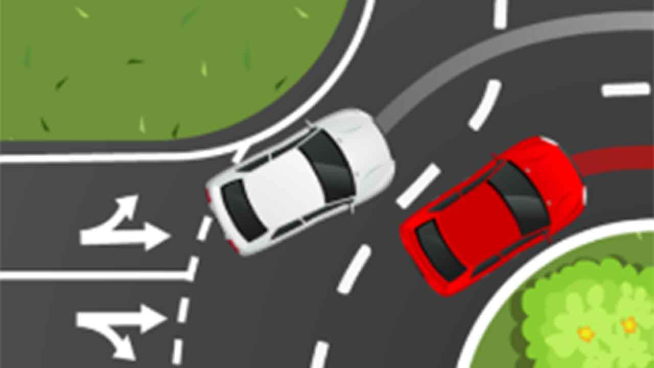 The tricky road rules quiz sparking furious debate: Which car should indicate?