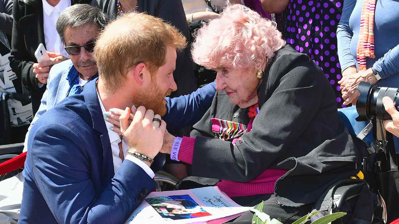 Prince Harry’s biggest Aussie fan dies aged 99
