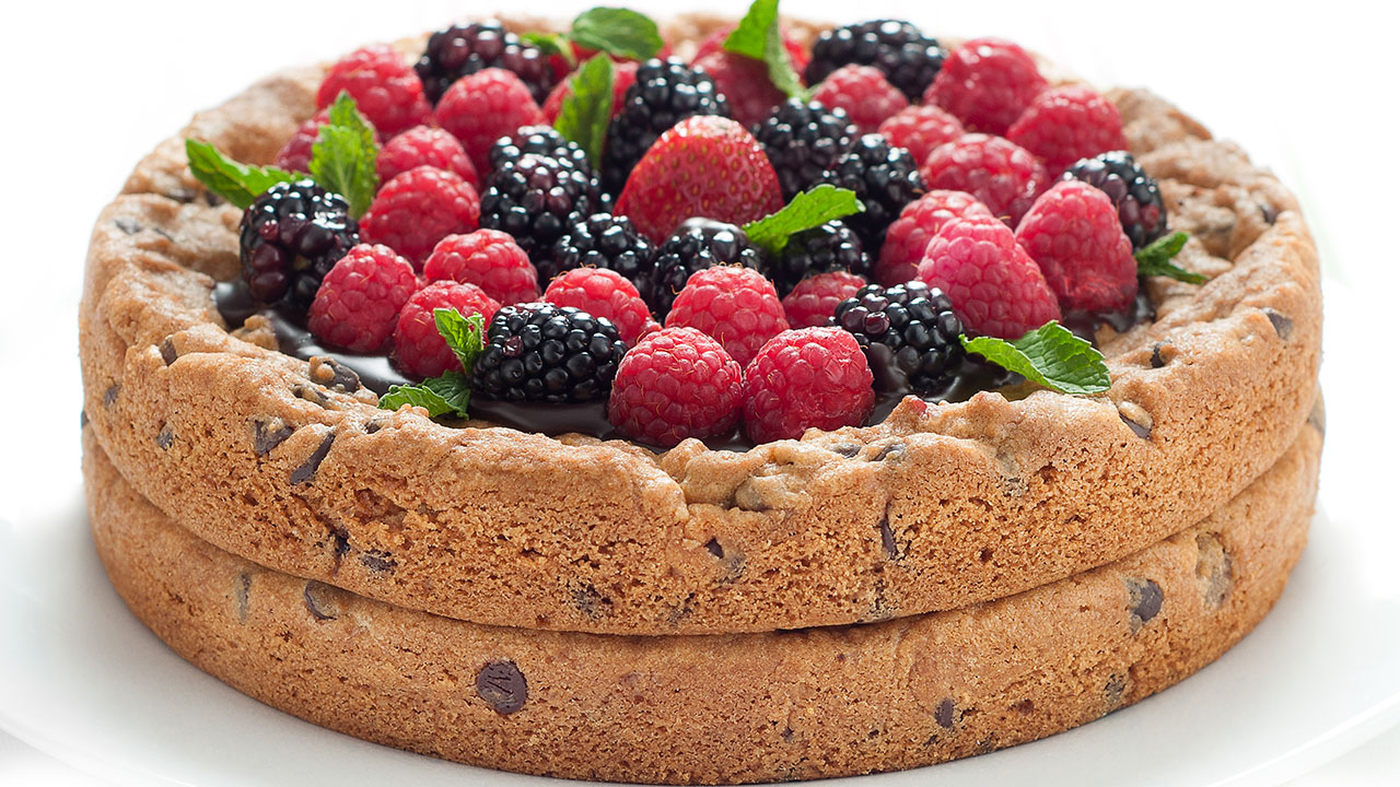 Decadent blackberry, yogurt and pistachio cake