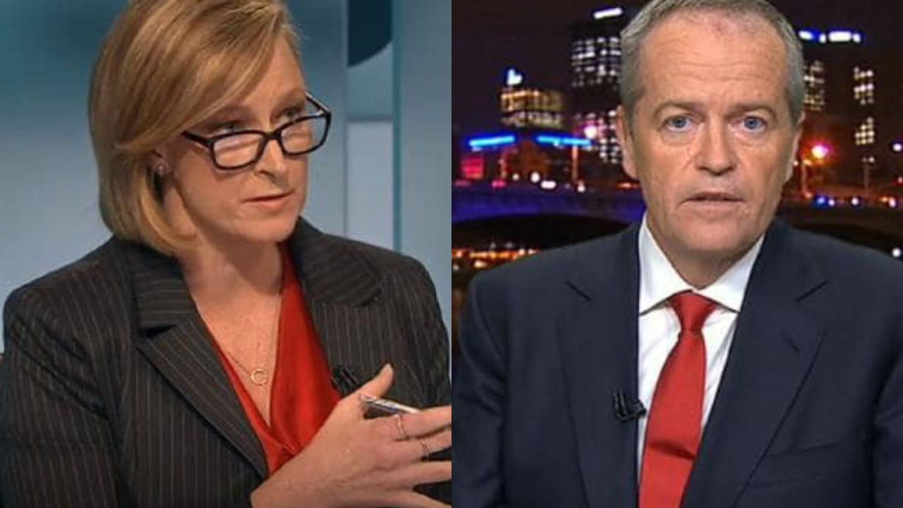 “It’s so dishonest”: Bill Shorten snaps back at Leigh Sales' questions on ABC
