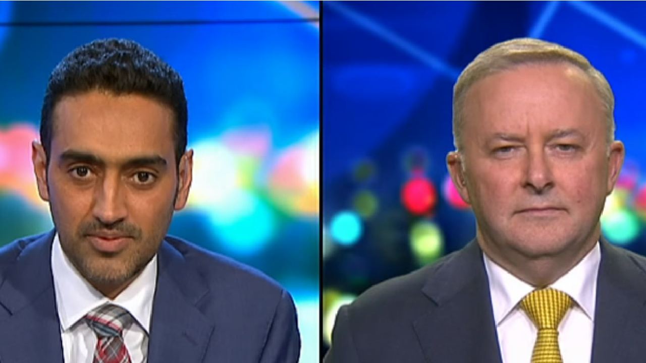 “Could you explain that for me?” Waleed Aly grills Anthony Albanese on climate change and Adani coal mine