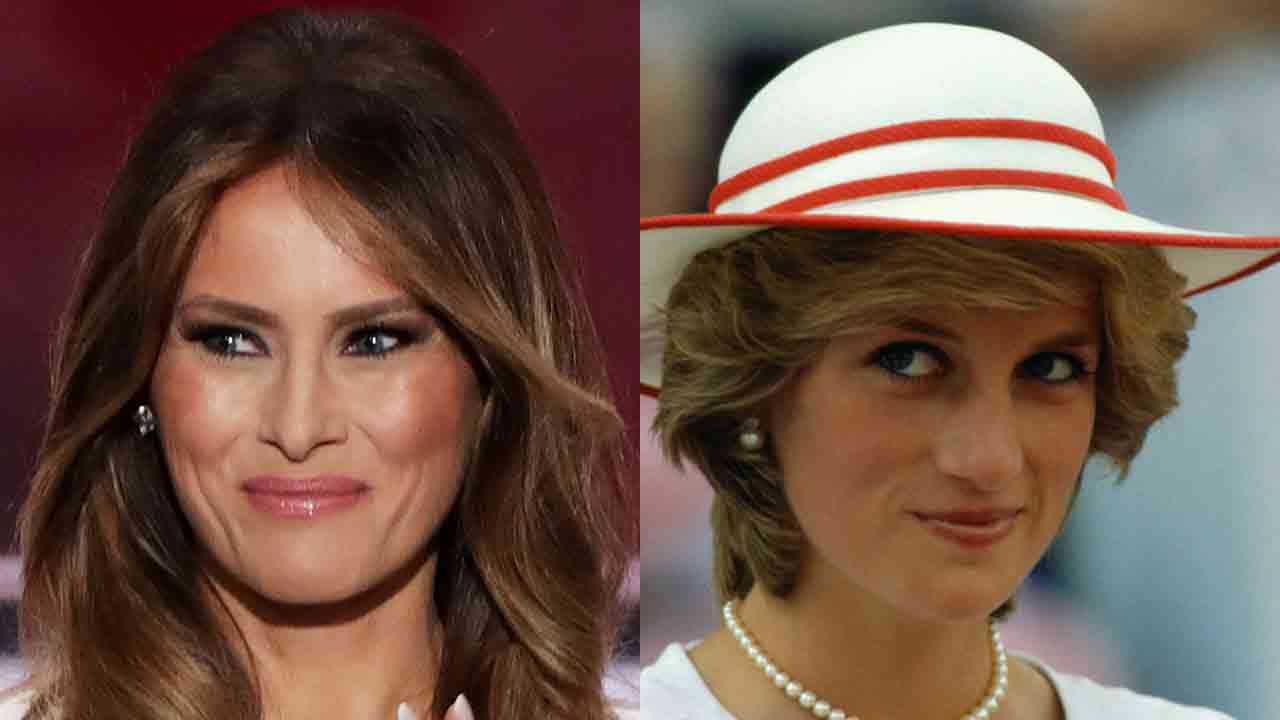 Twin pair: Melania Trump wears similar look to Princess Diana