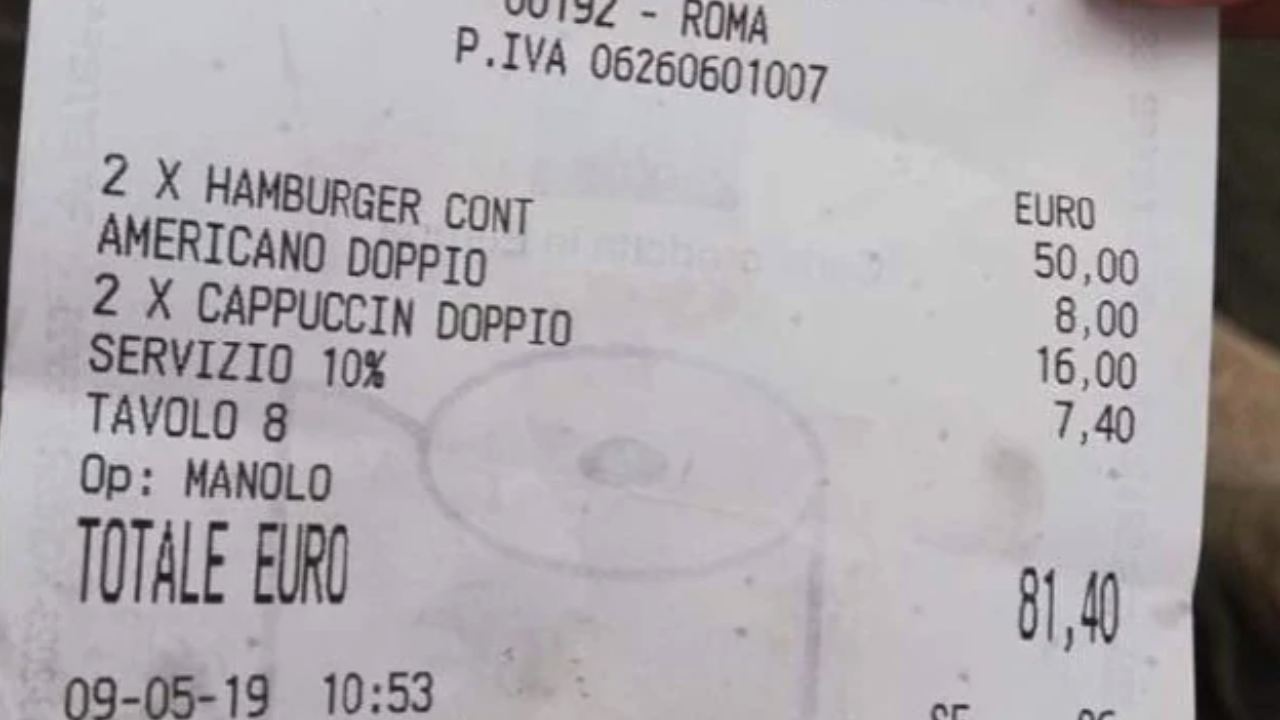 “What a rip off!”: Rome restaurant slammed for outrageous bill