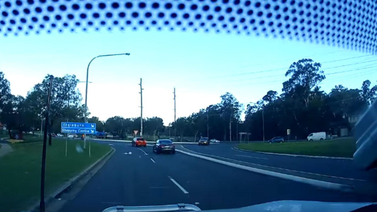 Roundabout crash caught on dash cam divides the internet – who was in the wrong?
