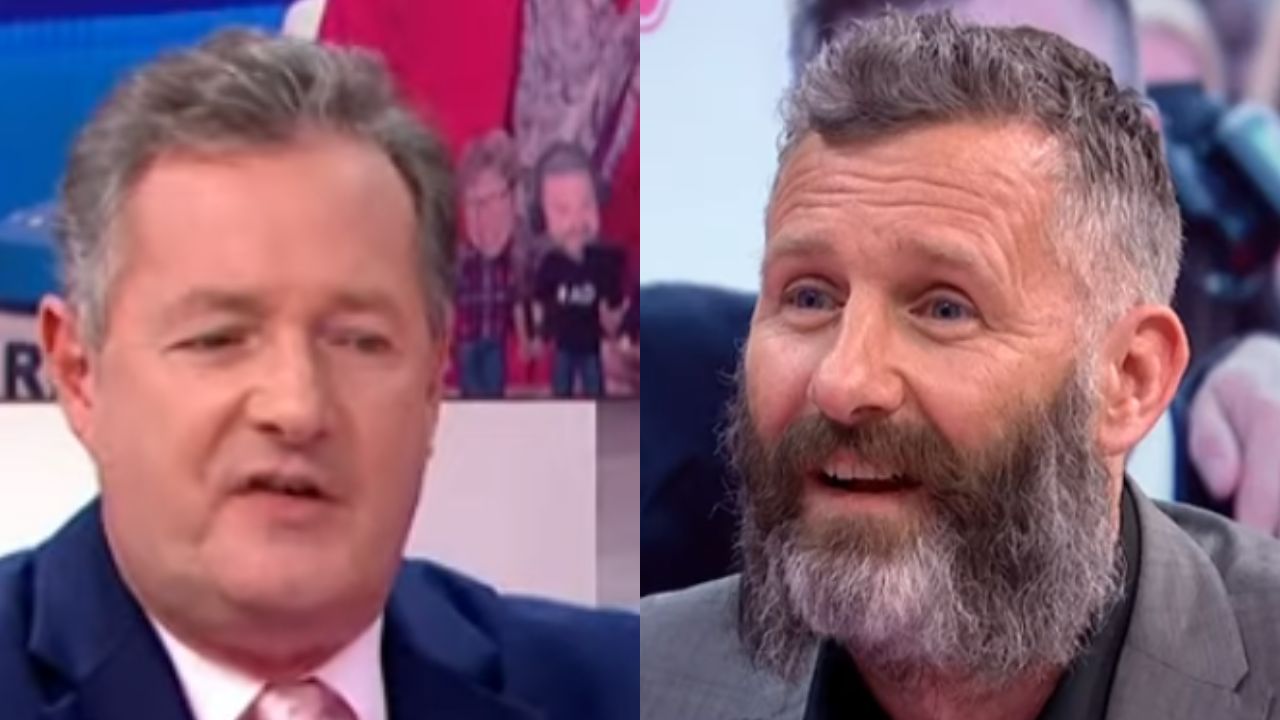 Adam Hills' heated moment during live TV spat with Piers Morgan