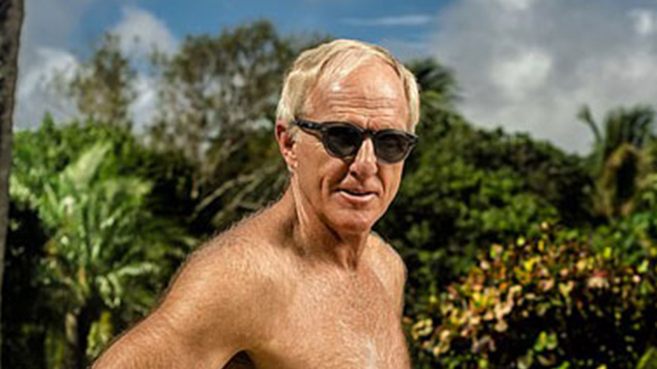 64 and still got it! Greg Norman poses shirtless for new photoshoot