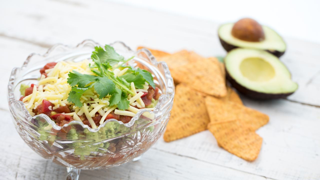Enjoy some tasty mexican layered dip