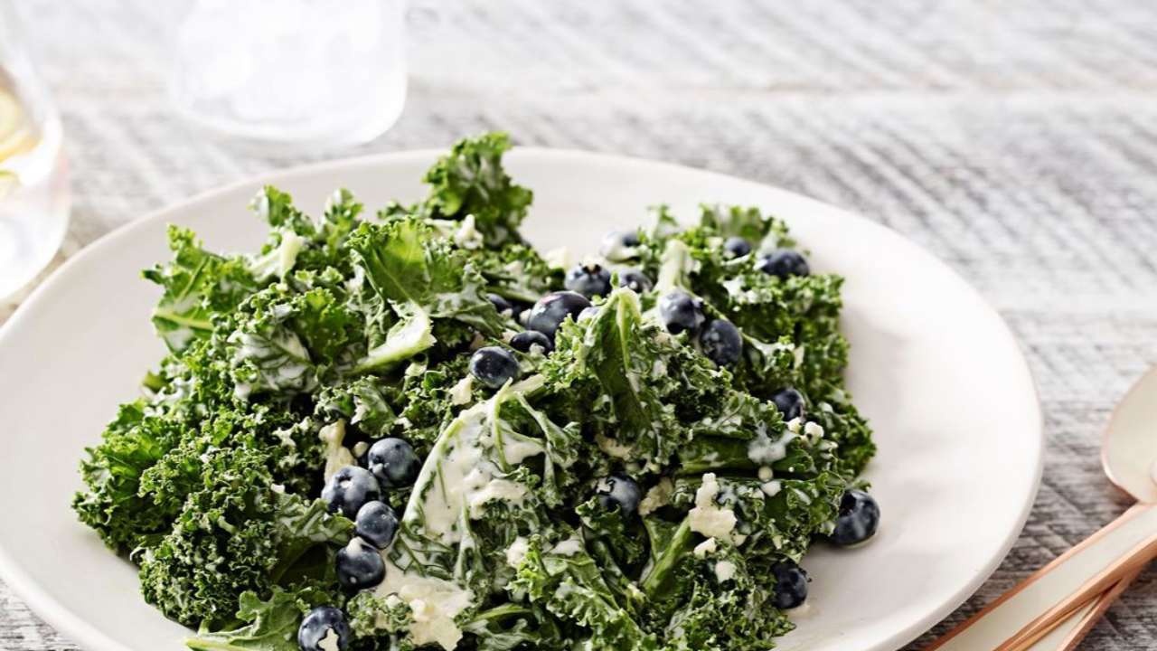 Get healthy with a blueberry kale salad