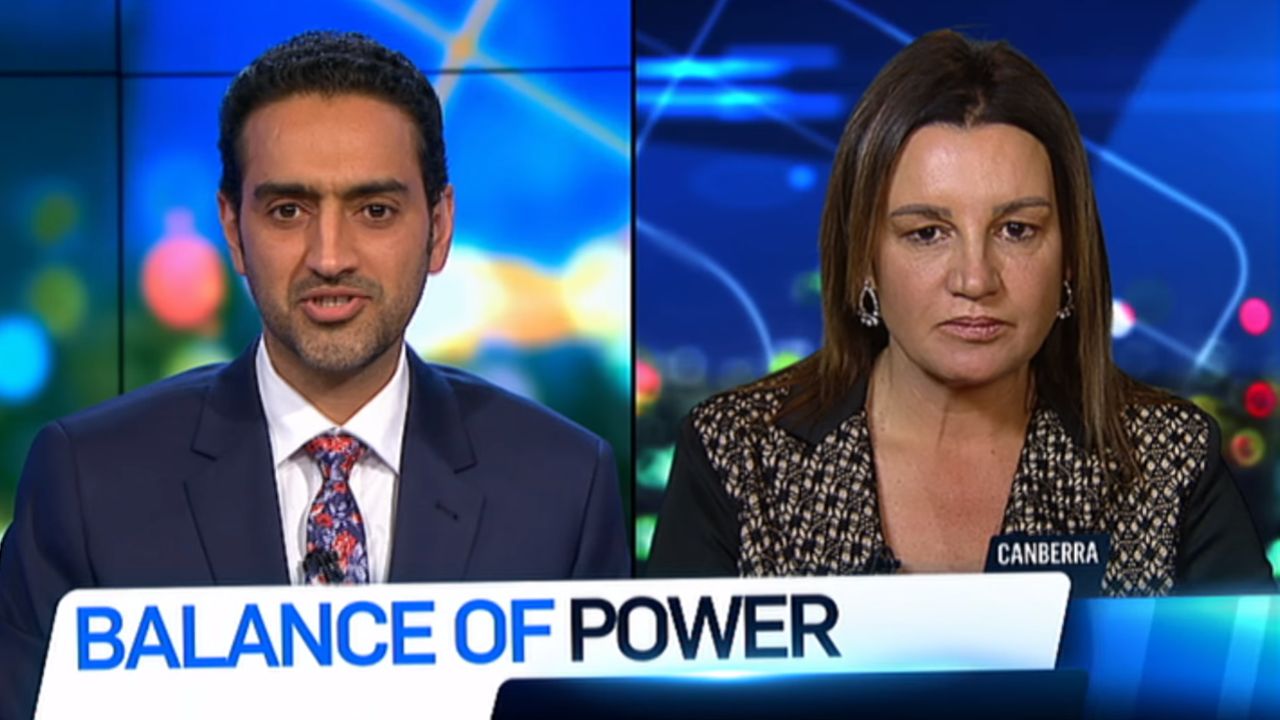 "For goodness sake!": Jacqui Lambie clashes with Waleed Aly over Centrelink drug testing plan