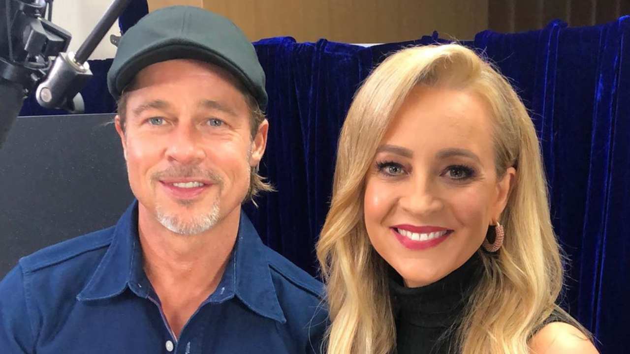 Carrie Bickmore almost caught in a lie while chatting to Brad Pitt 