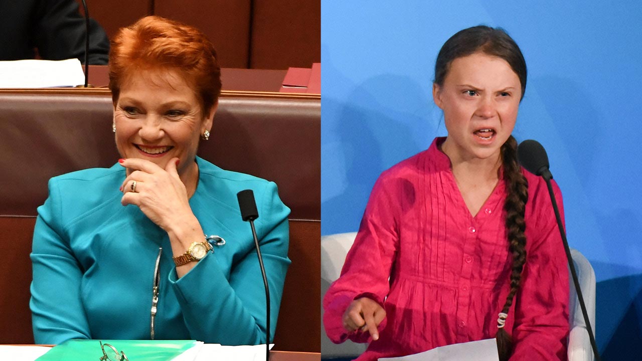 “No life experience, disgraceful”: One Nation leader Pauline Hanson hits back at Greta Thunberg