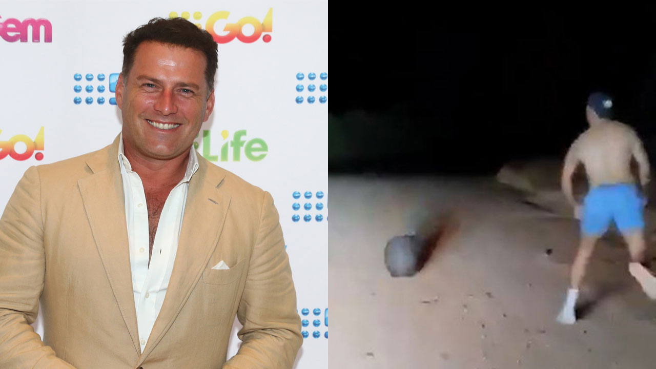 “Should be kicked off the force”: Karl Stefanovic calls for sacking of police officer caught stoning wombat