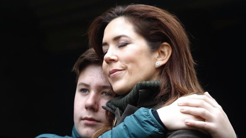 Princess Mary shares a rare sweet moment with son Prince Christian