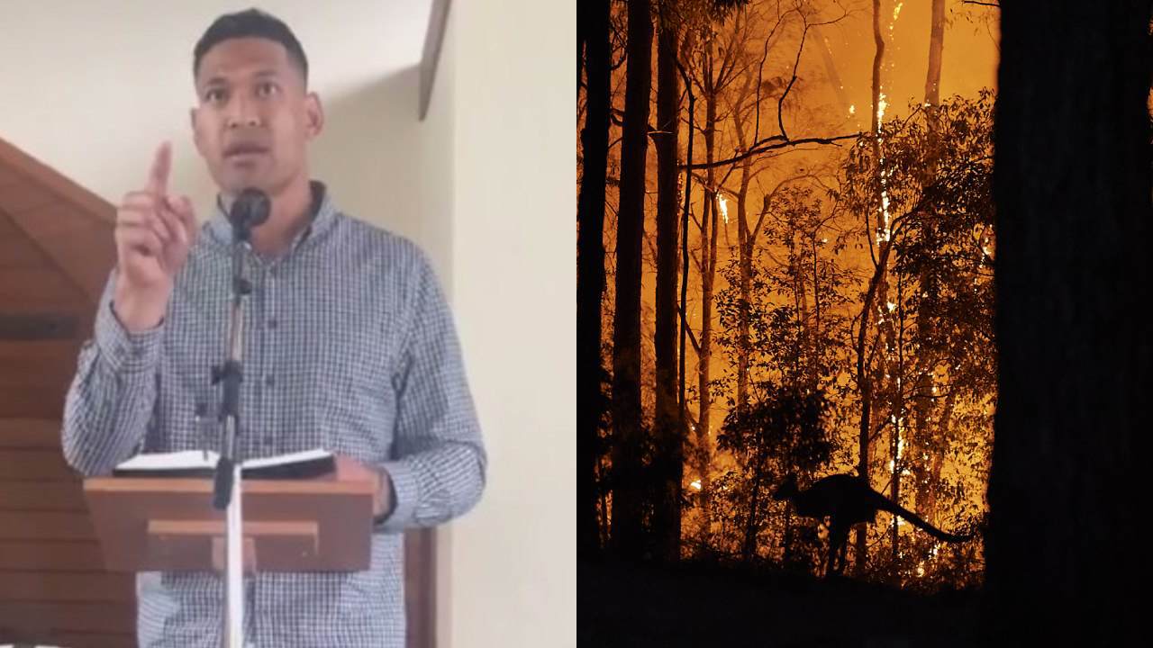 “Completely deluded”: Fiery backlash after Israel Folau linked Aussie bushfires to abortion and same-sex marriage