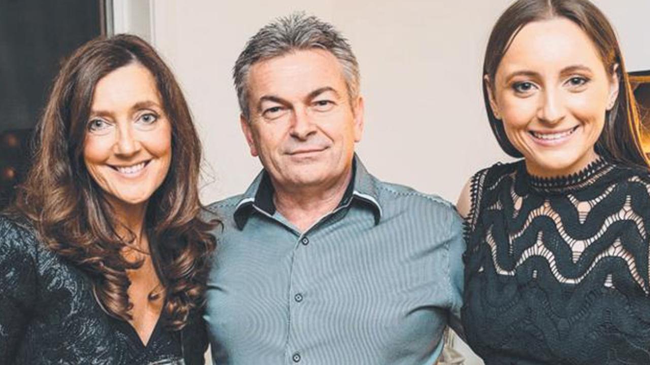 Sarah Ristevski stands alone in support of killer father Borce