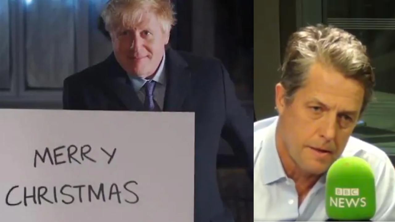 Hugh Grant lashes Boris Johnson over iconic Love Actually campaign spoof