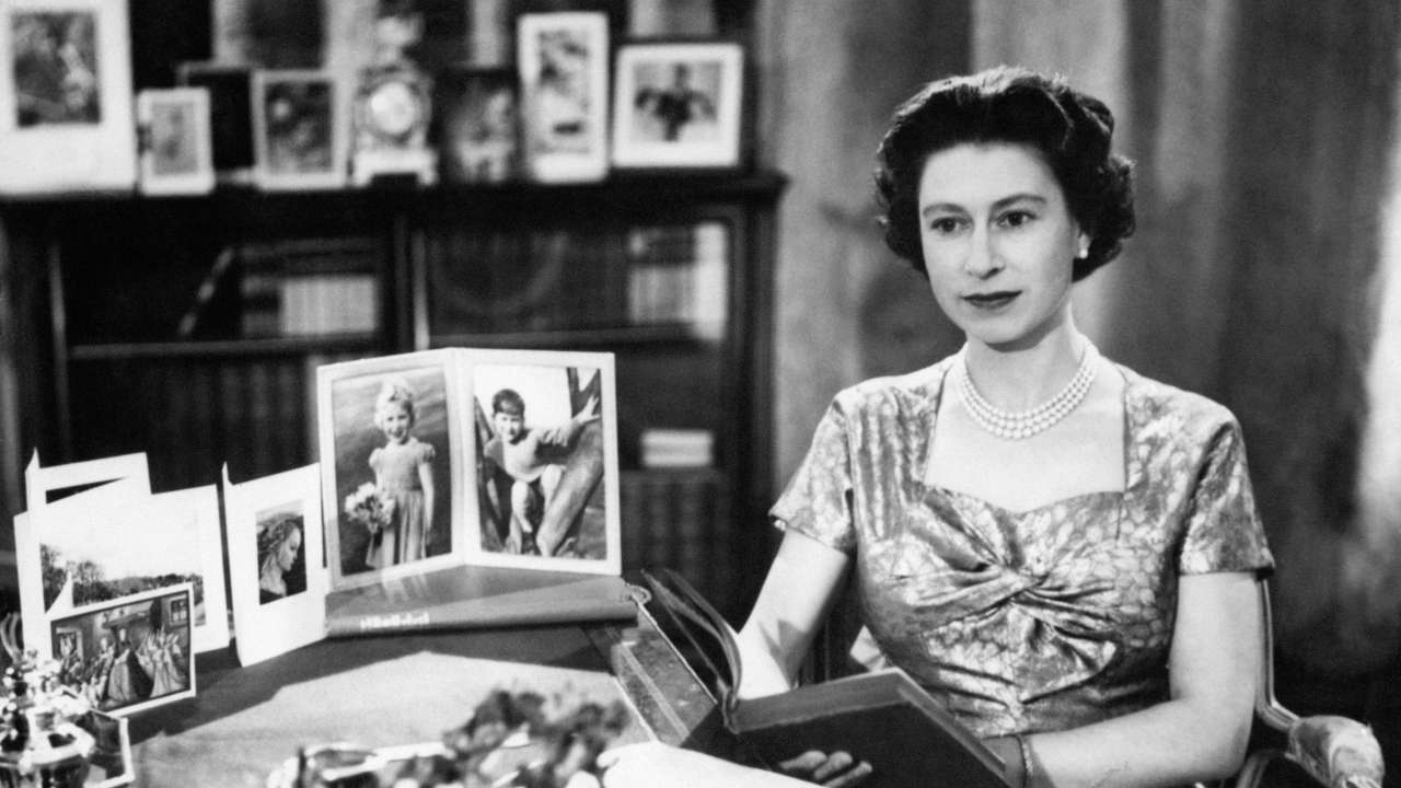 Queen Elizabeth’s first televised Christmas greeting