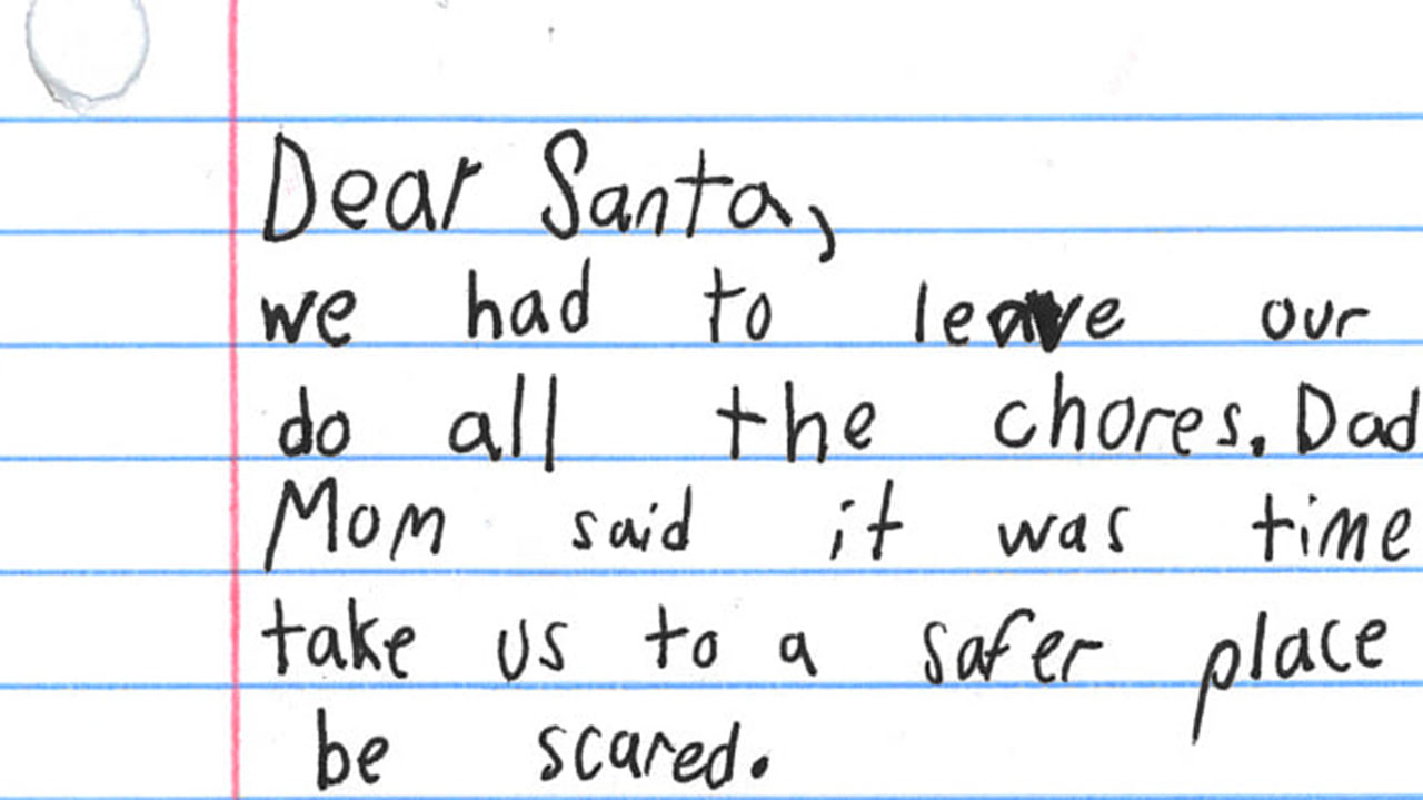 “I want a very, very, very good dad”: Child’s heartbreaking letter to Santa