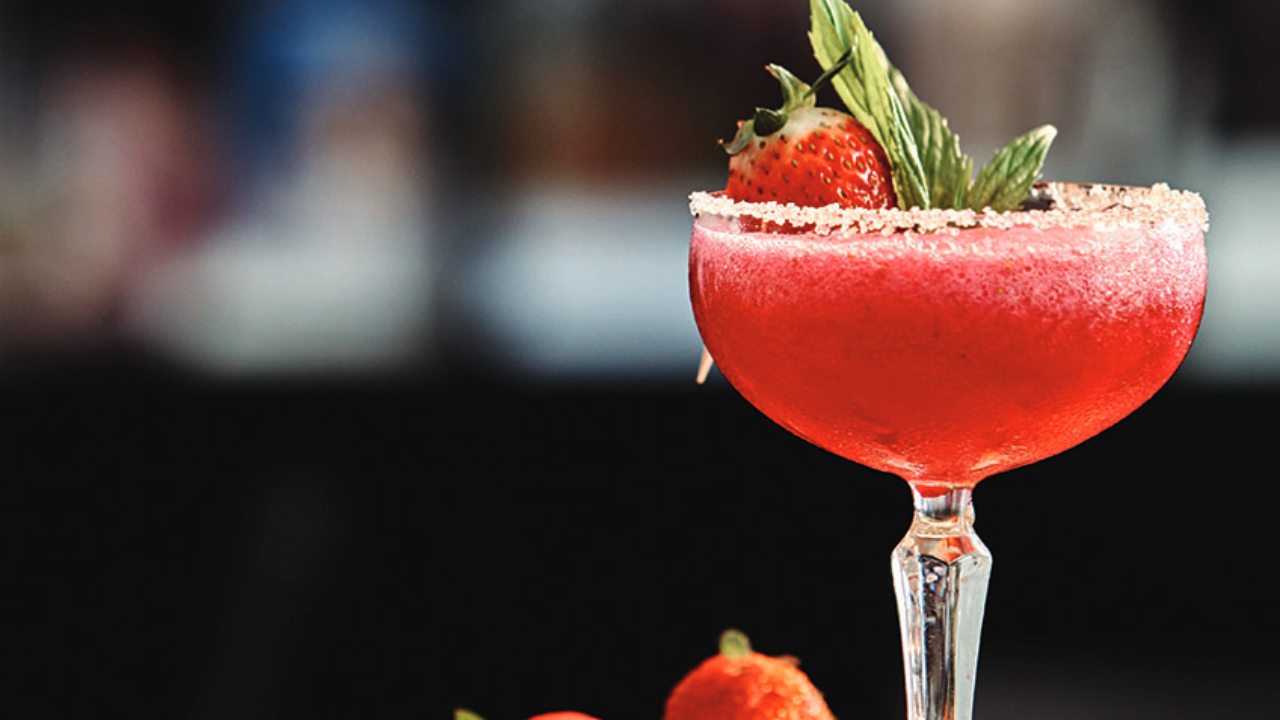 Relax into the new year with a berry margarita