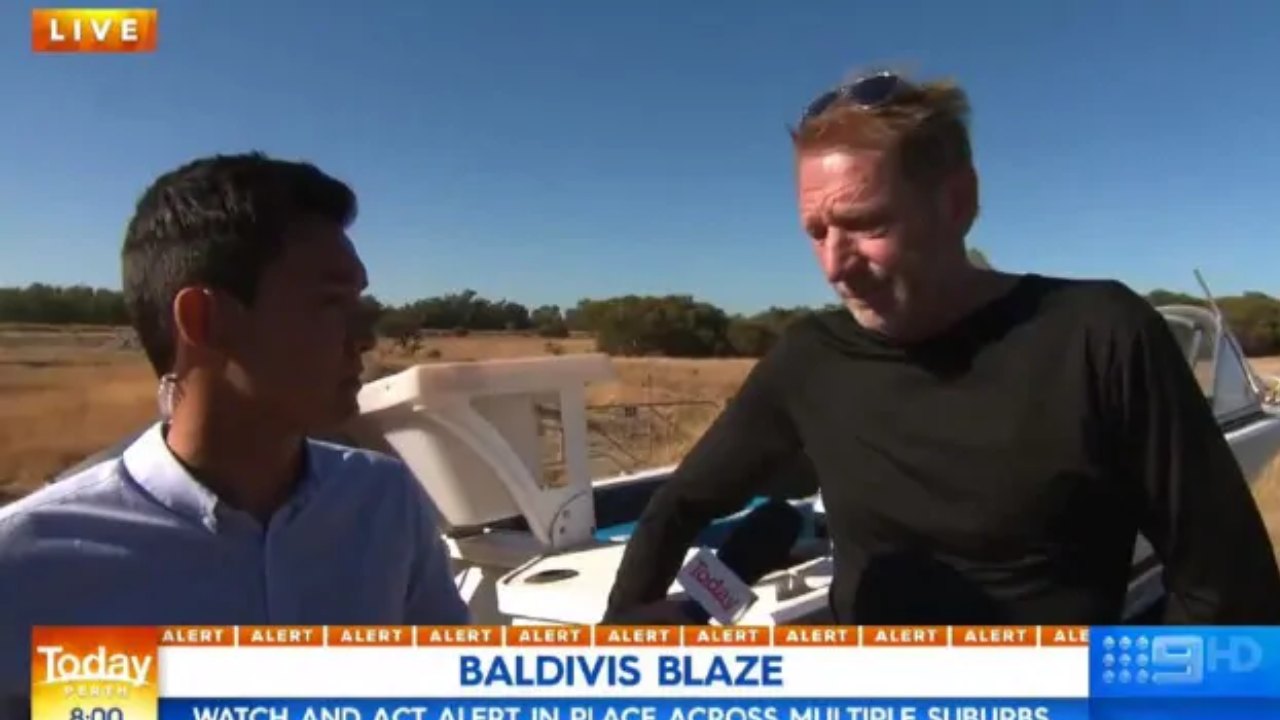 WA man apologises live on air for starting out-of-control fire