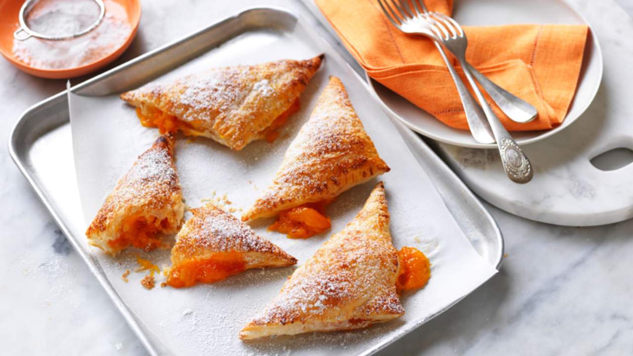 Relax with a homemade apricot turnover