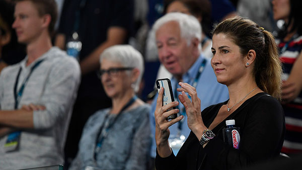 Mirka’s touching moment after Roger Federer’s win
