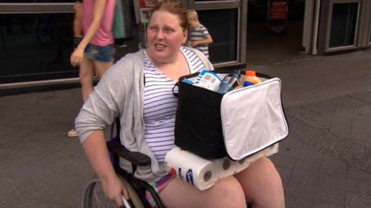 Shopper shoves disabled woman to get last toilet paper roll