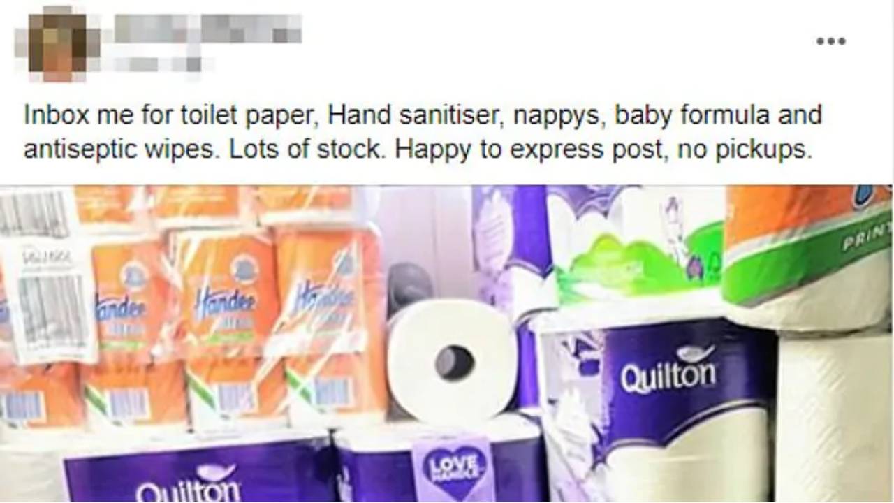 ​"Selfish scumbag" attacked online for massive toilet roll price gouging 
