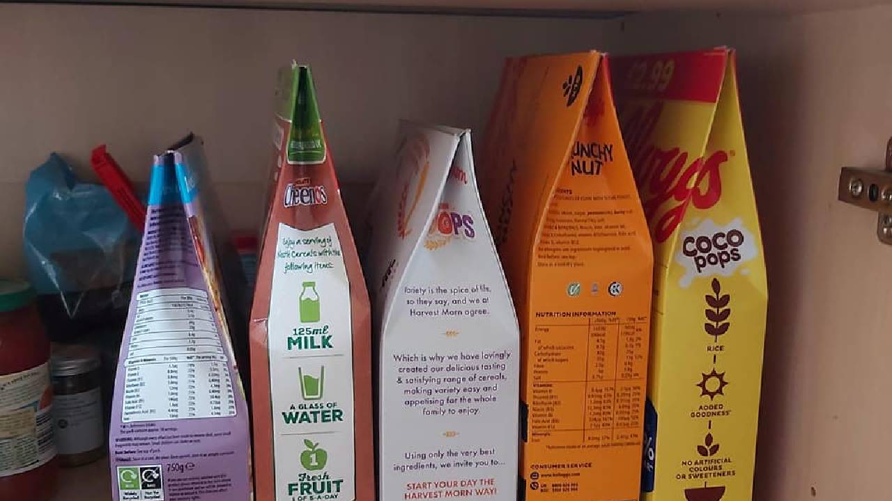 Woman shares genius cereal storage hack