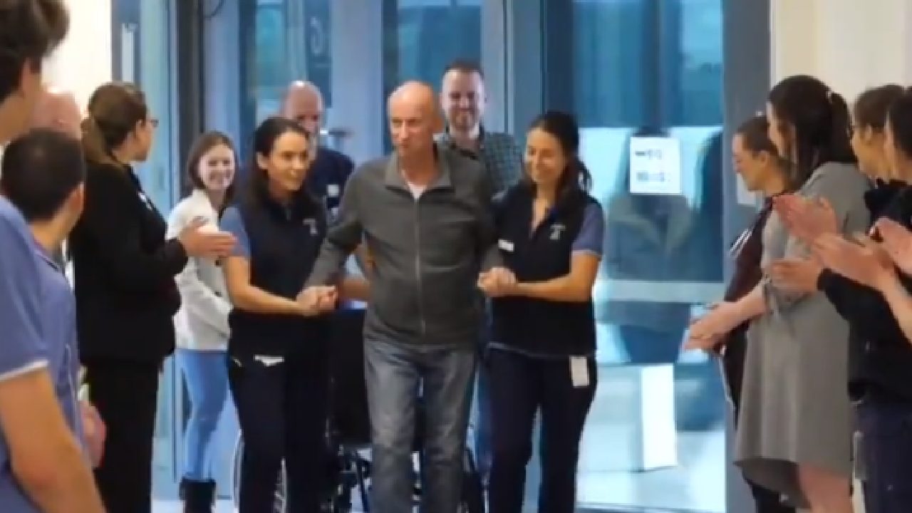 “Miracle” coronavirus survivor released after four weeks in coma