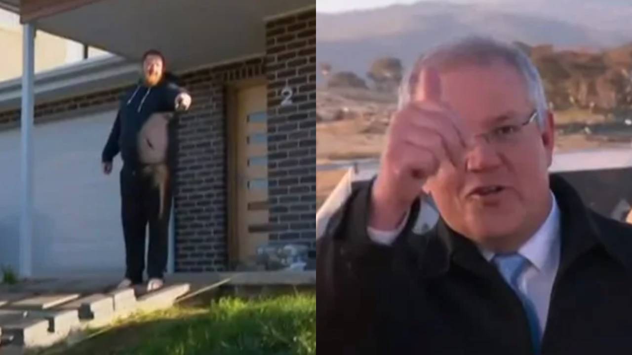 “Get off the lawn!”: ScoMo’s press conference hilariously interrupted