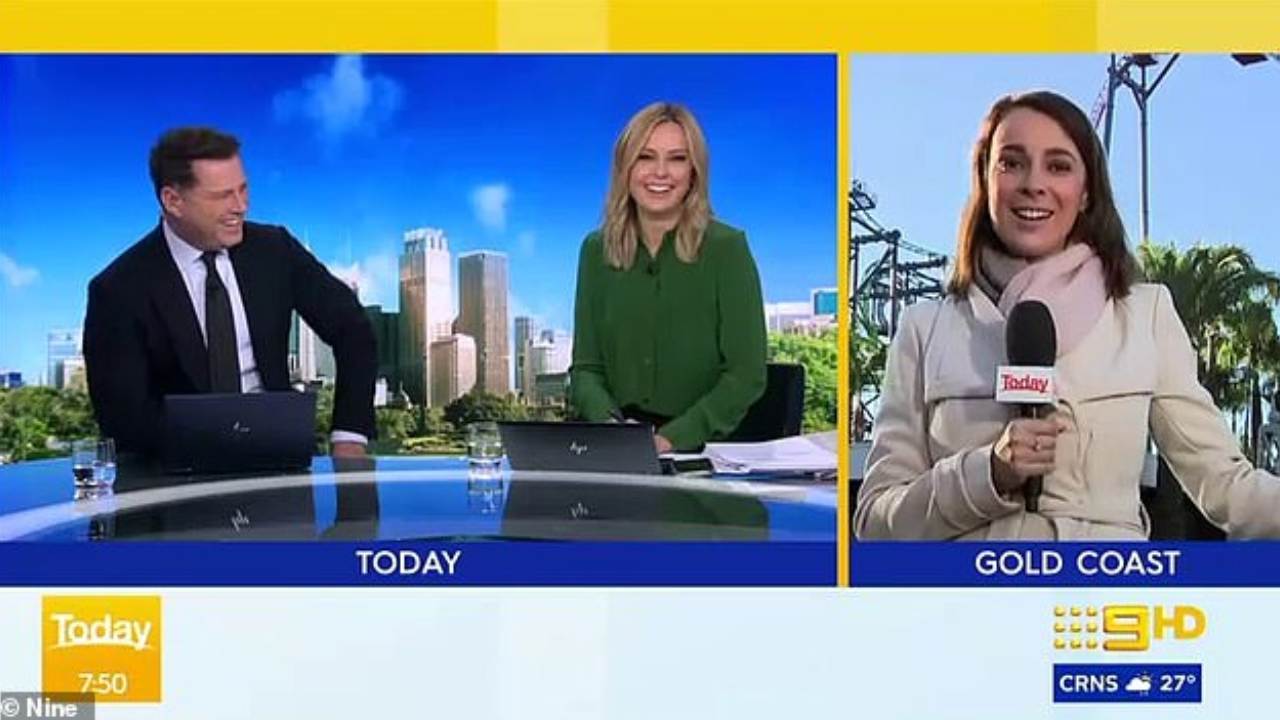 Today show reporter announces she’s pregnant, much to the surprise of Karl Stefanovic