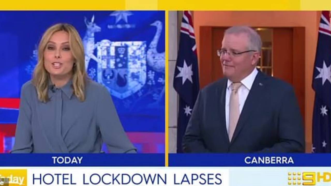 “Was I live then?”: Scott Morrison’s awkward moment caught on Today show