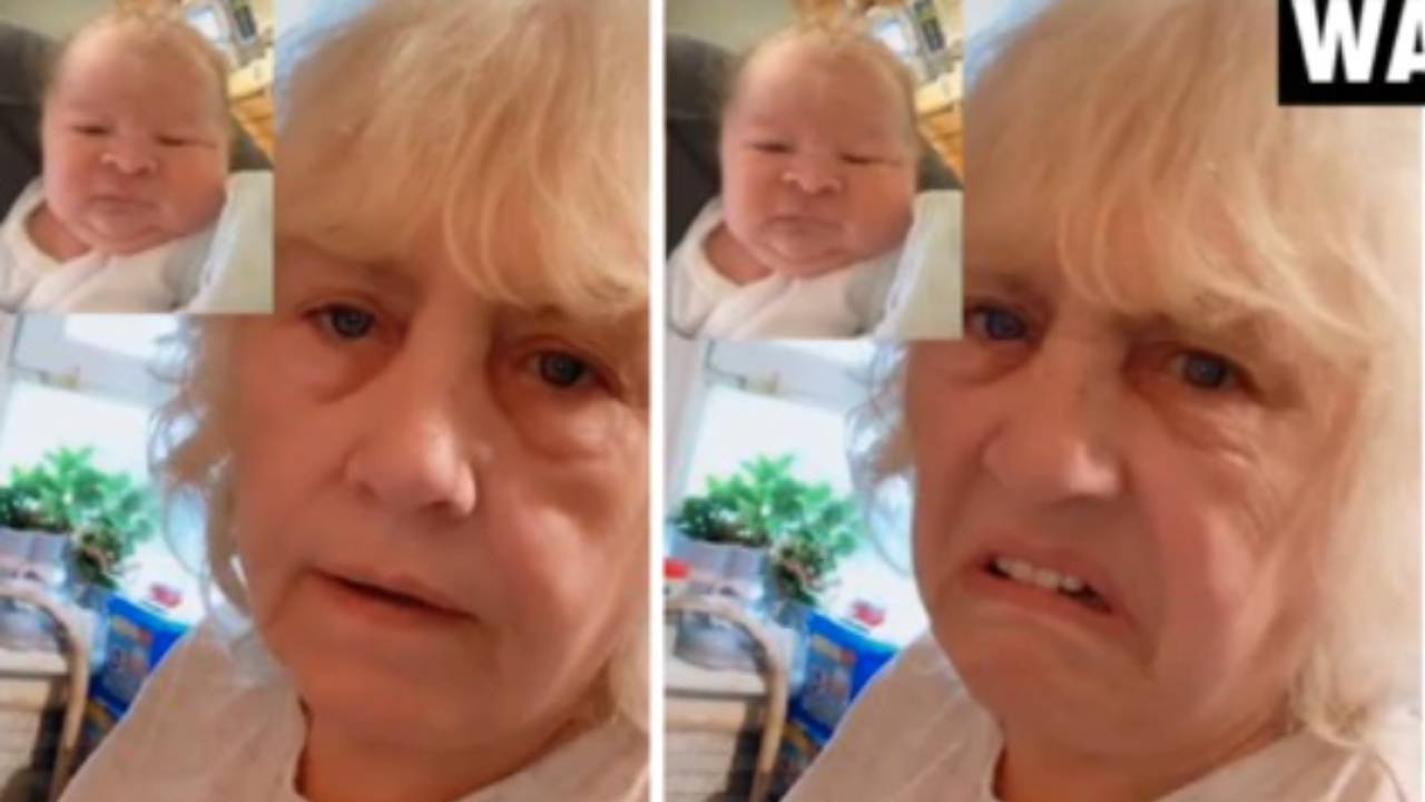 Grandma’s awkward reaction to “ugly baby photo”