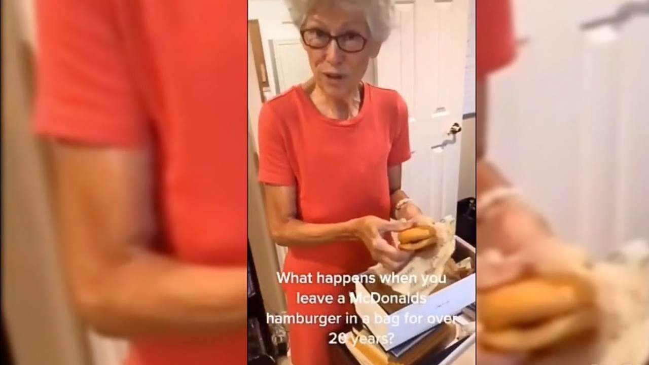 Grandma shows off 24-year-old McDonald’s burger that “never rotted or decayed” 