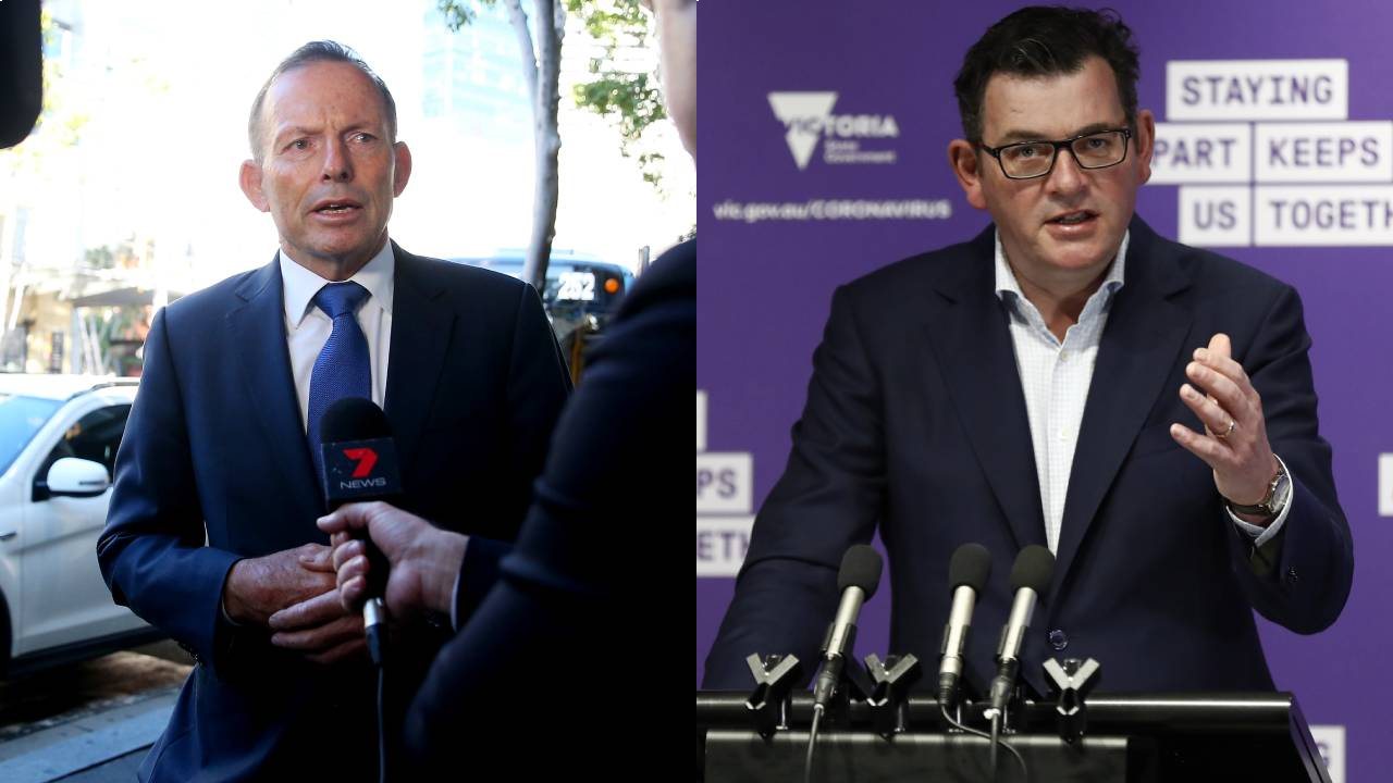 Tony Abbott launches scathing attack on Daniel Andrews