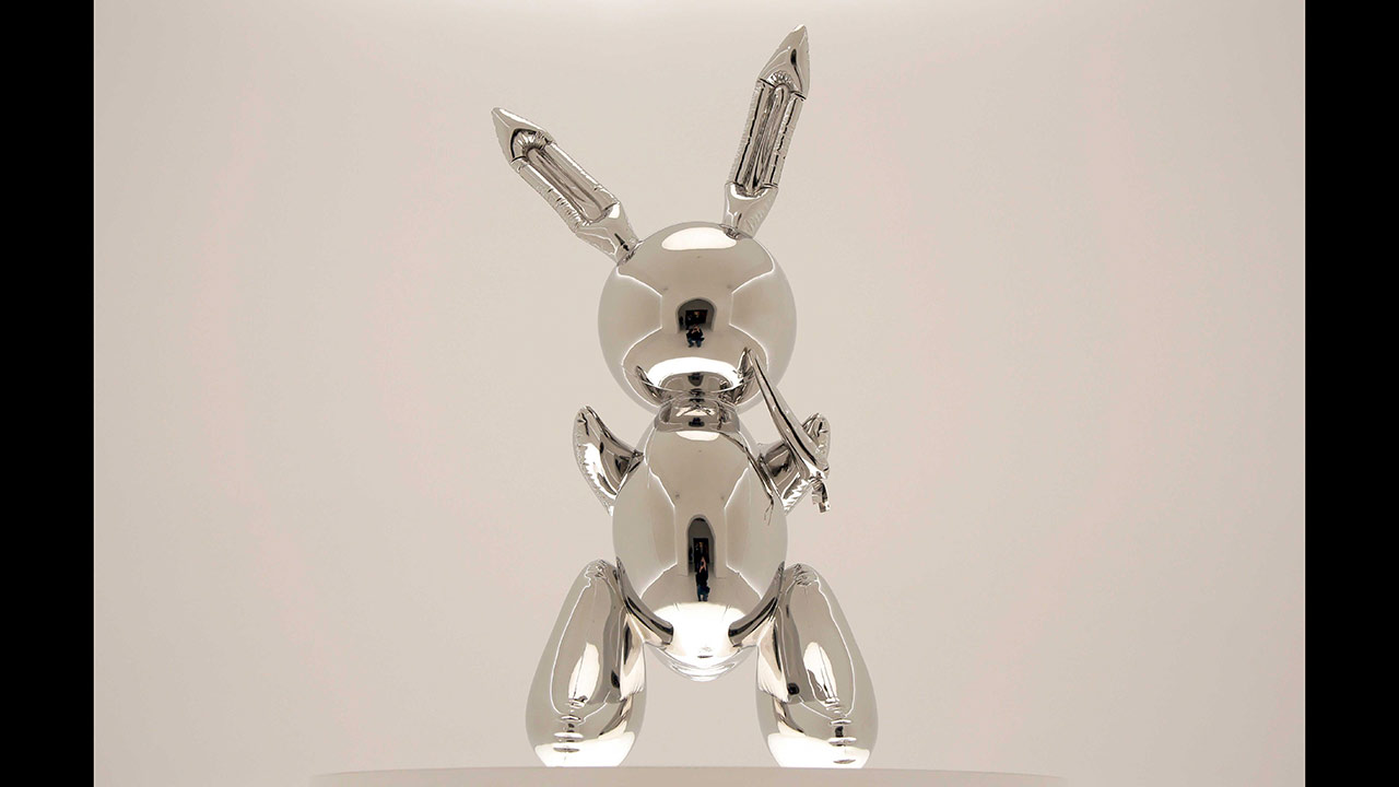 A giant steel rabbit