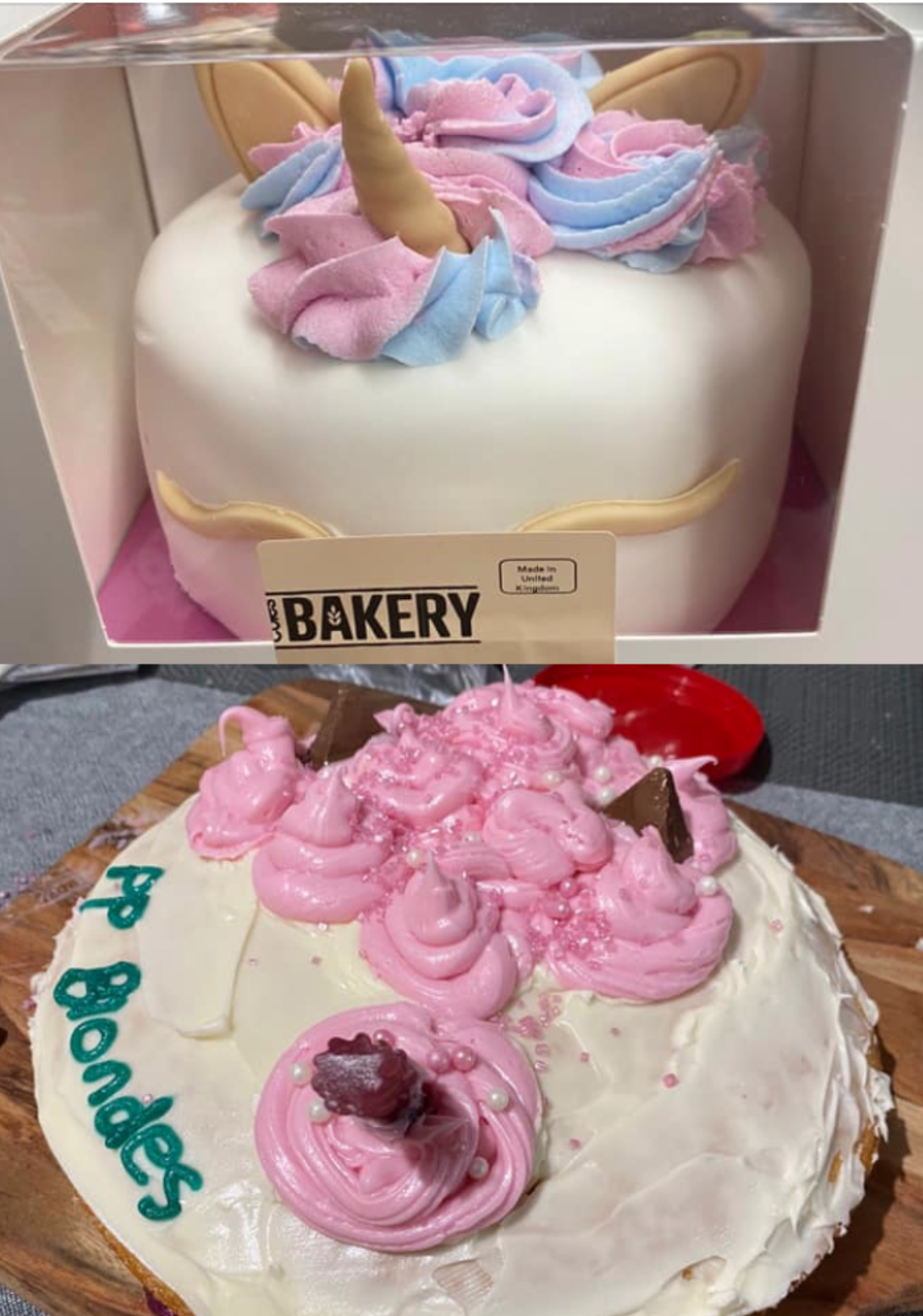 Coles shopper shares hilarious unicorn cake fail | OverSixty