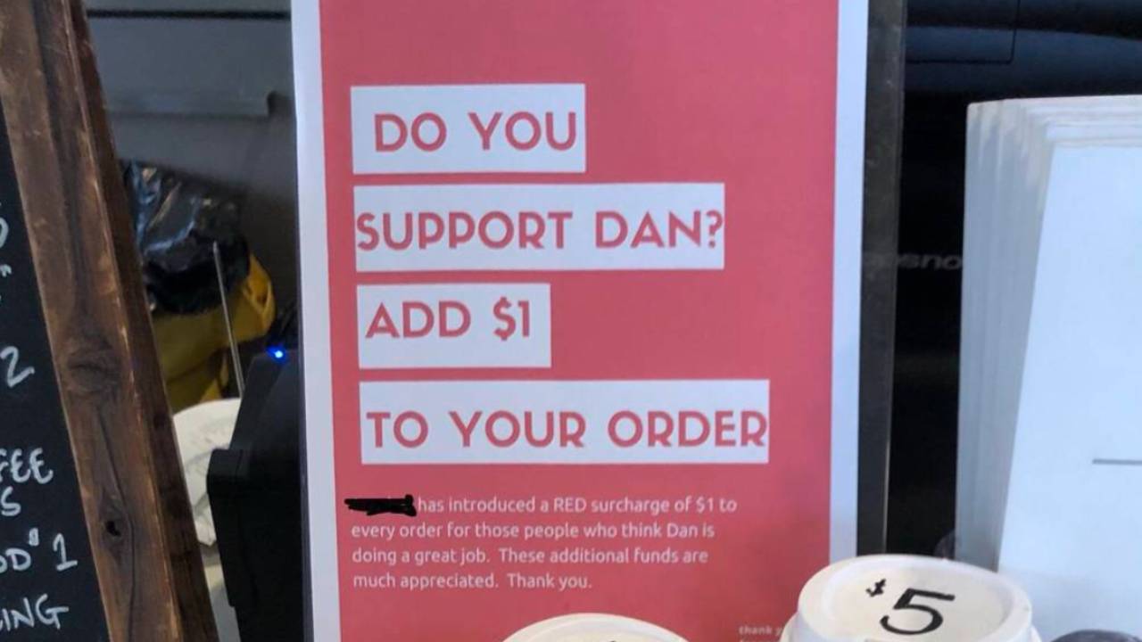 Melbourne cafe introduces surcharge for Dan Andrews supporters