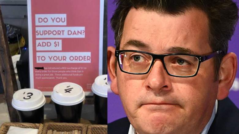 "Vile anger": Cafe owner cops abuse over Dan Andrews coffee tariff