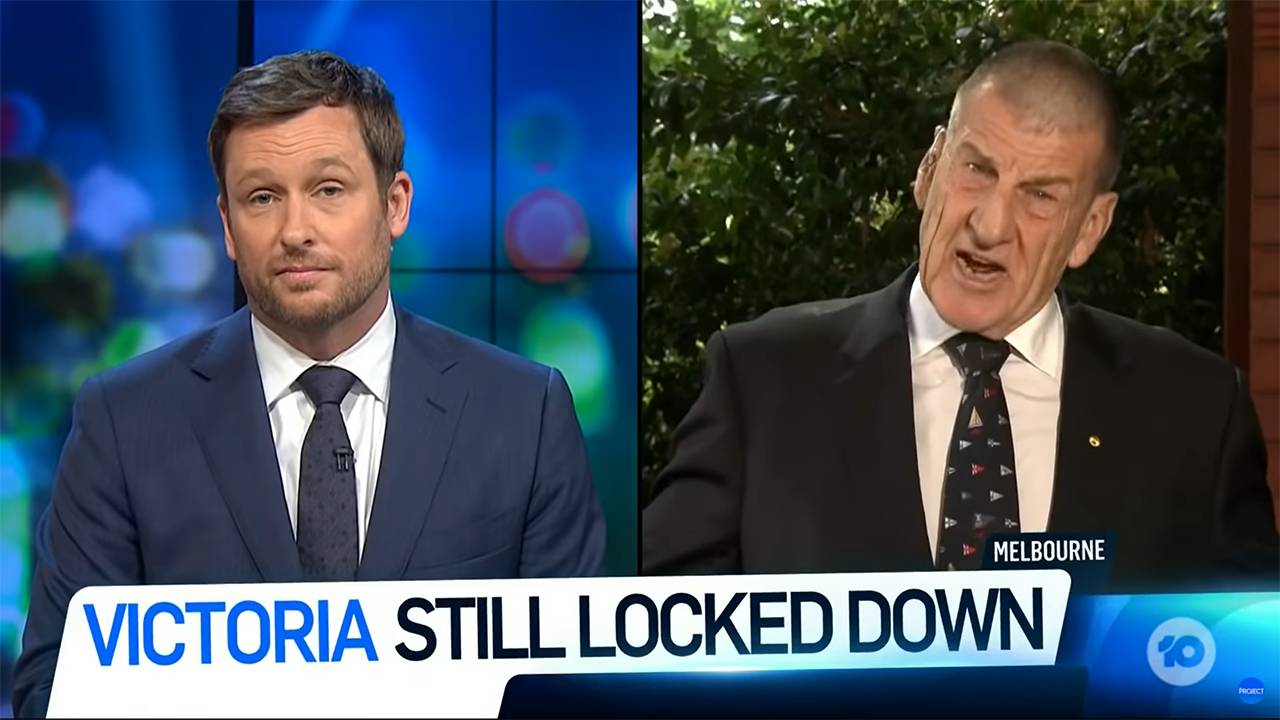 Jeff Kennett clashes with Project hosts over Vic lockdown 