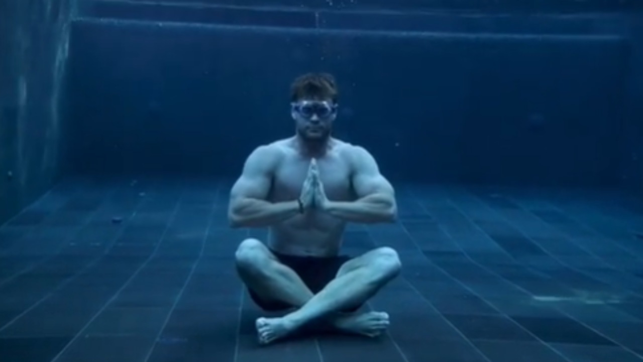 Chris Hemsworth's son steal hearts as he disrupts meditation video
