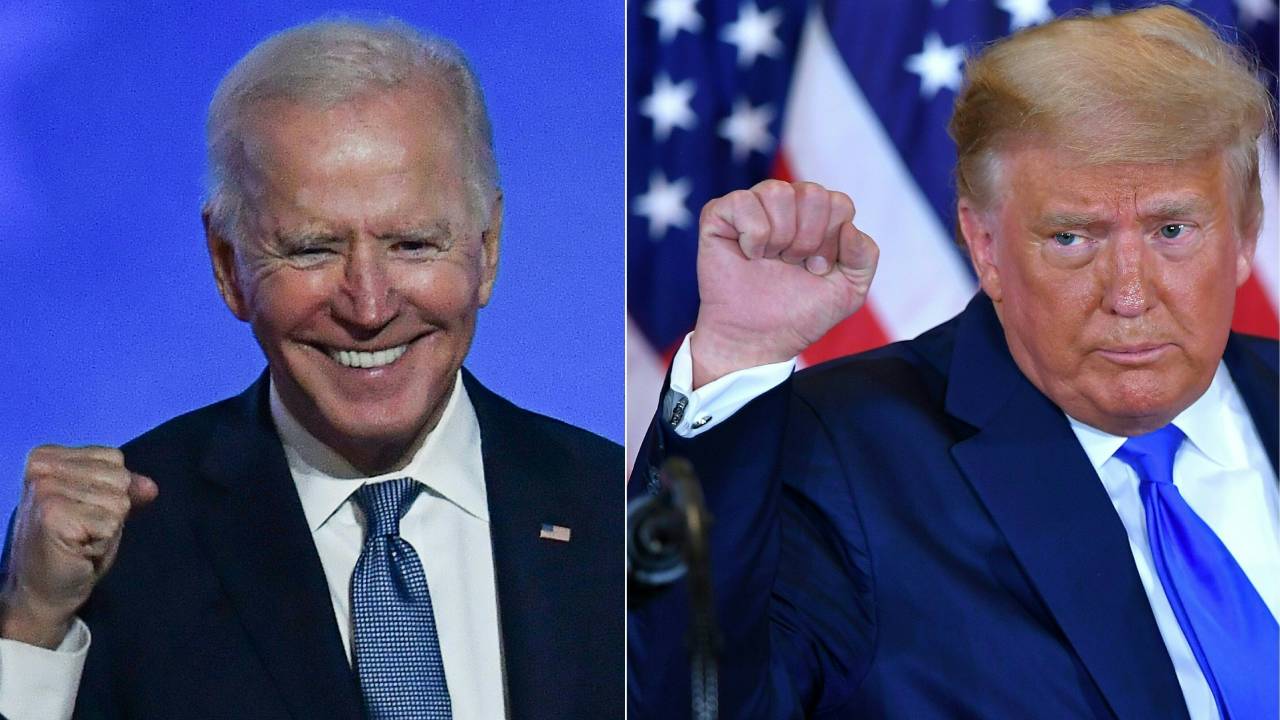 Donald Trump sues as Biden takes the lead