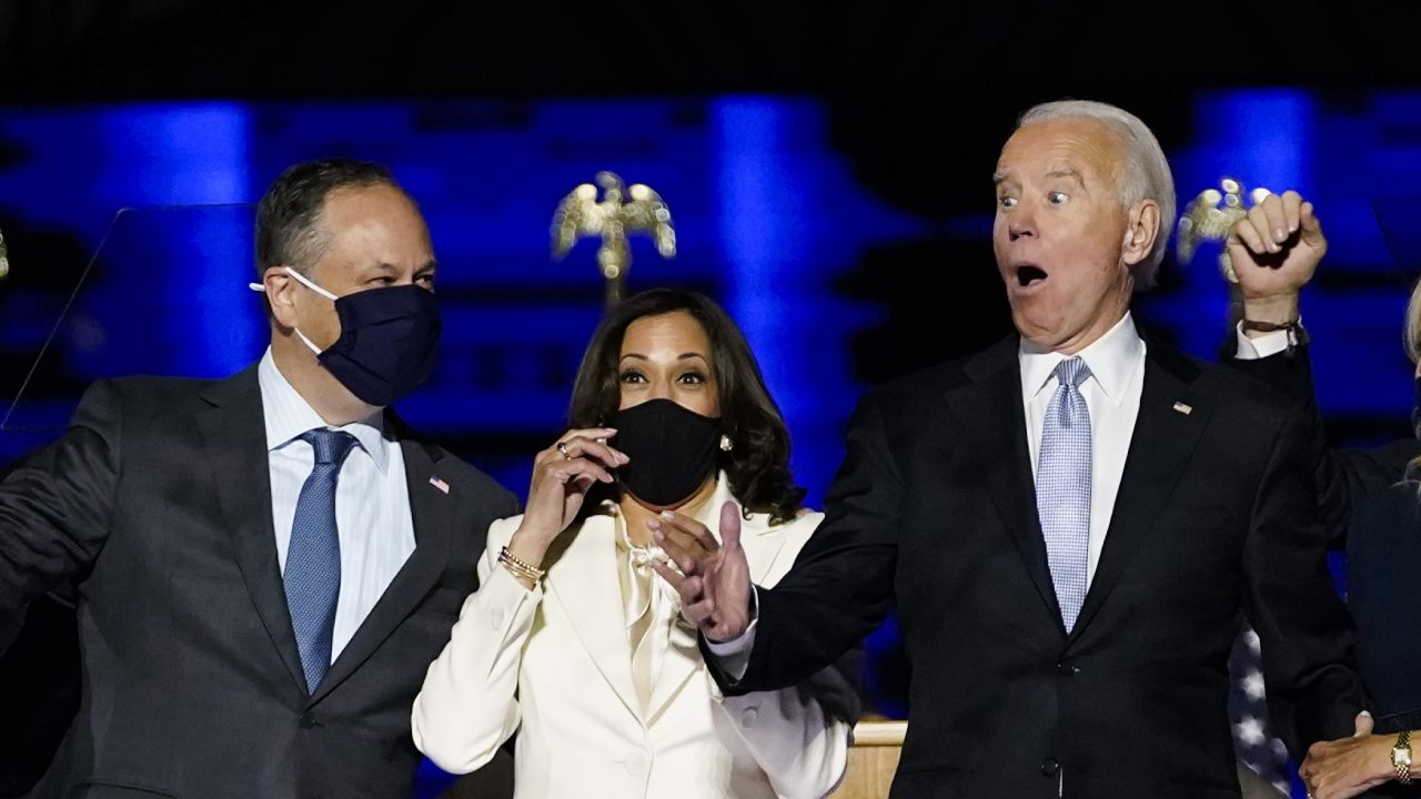 Stunning picture captures moment Joe Biden won US election