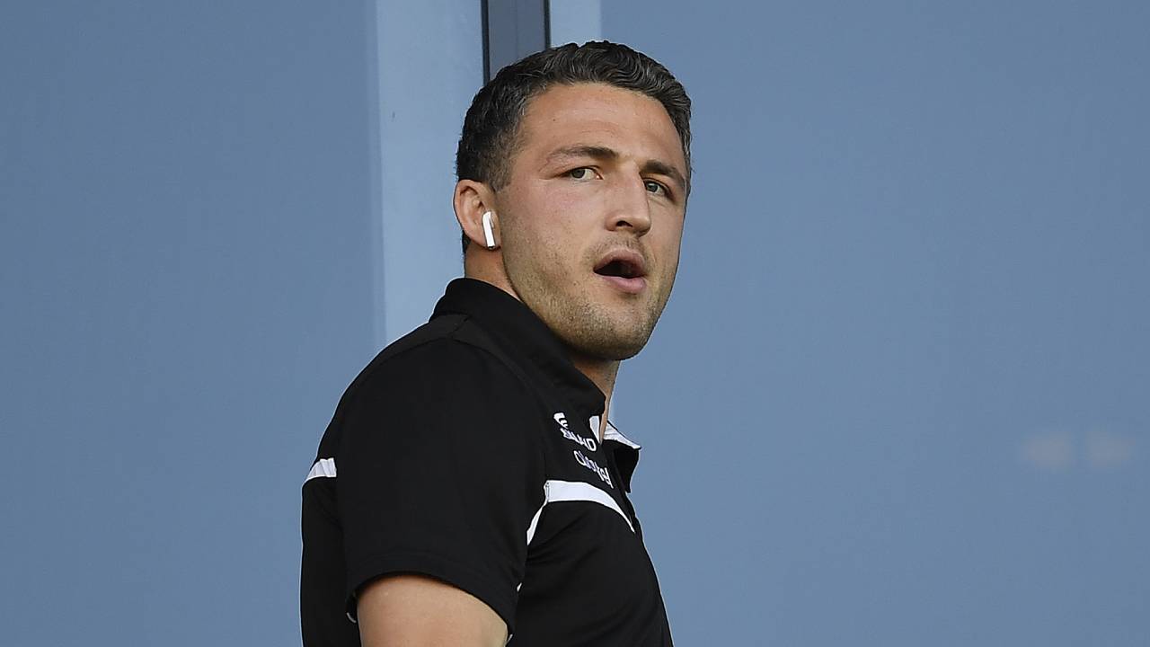 CCTV shows Sam Burgess drinking beers before alleged altercation with father-in-law