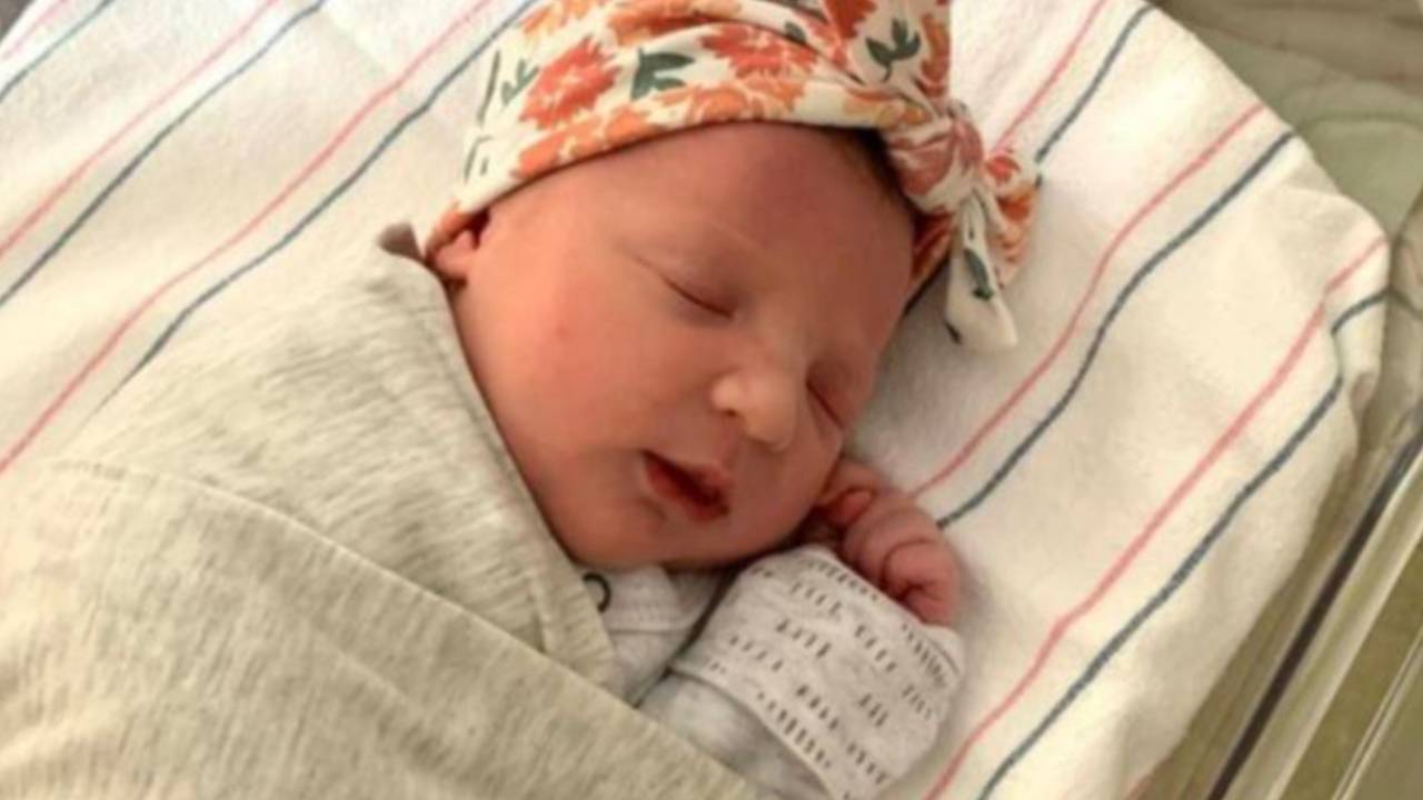 Baby breaks records after being born at age 27