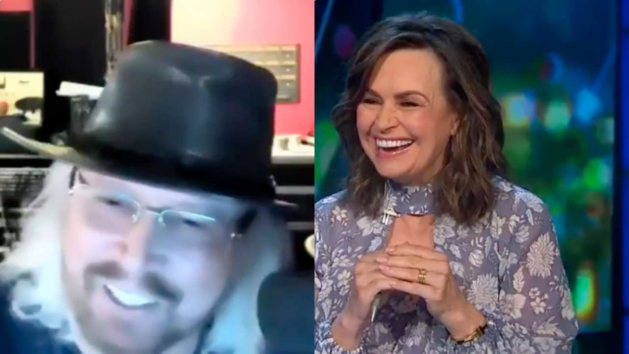 Lisa Wilkinson’s cheeky comment leaves Bee Gees star red-faced